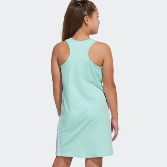 Adidas Mint & White Three-Stripe Logo Racerback  Dress NWT - Picture 5 of 5